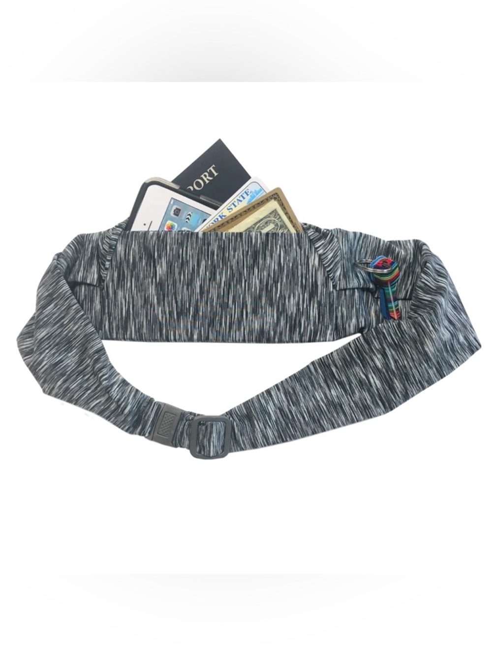 BANDI Pocketed Belt - Strata Black/White NEW